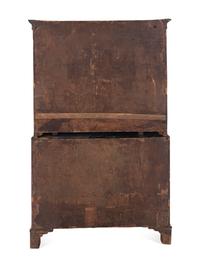 A George III Burl Walnut Chest-on-Chest