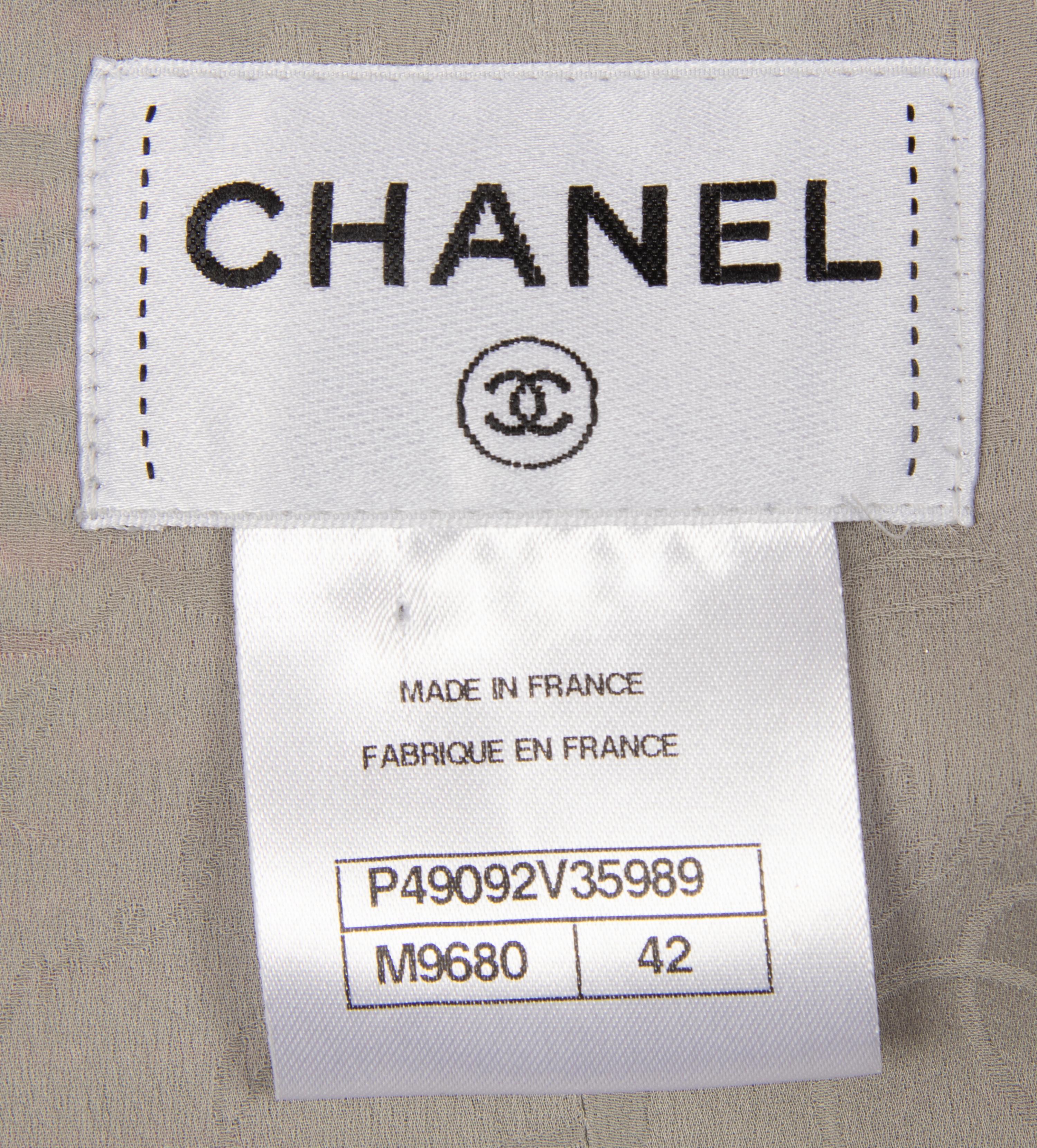Chanel Silver Tweed Dress, 2010s