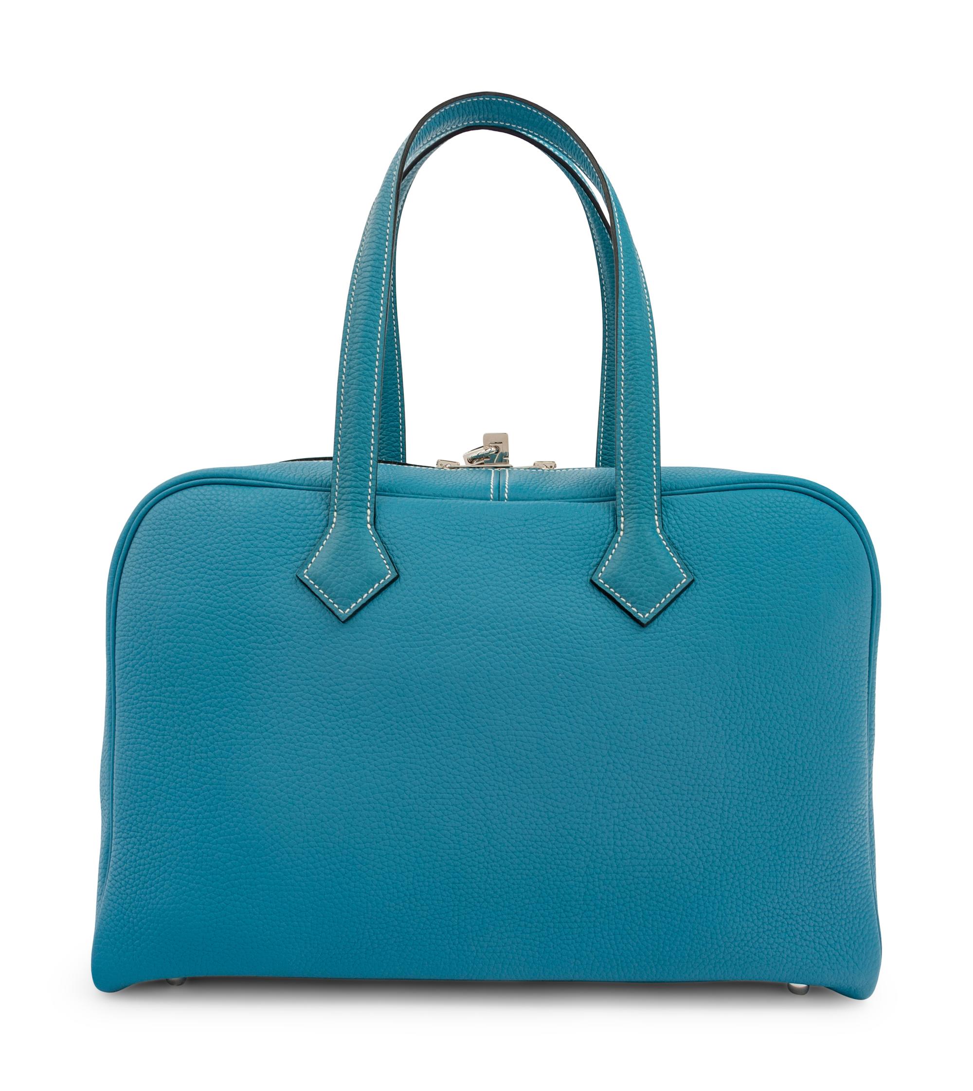 Hermès Blue Jean Victoria II Fourre-Tout 35cm Bag, 2012