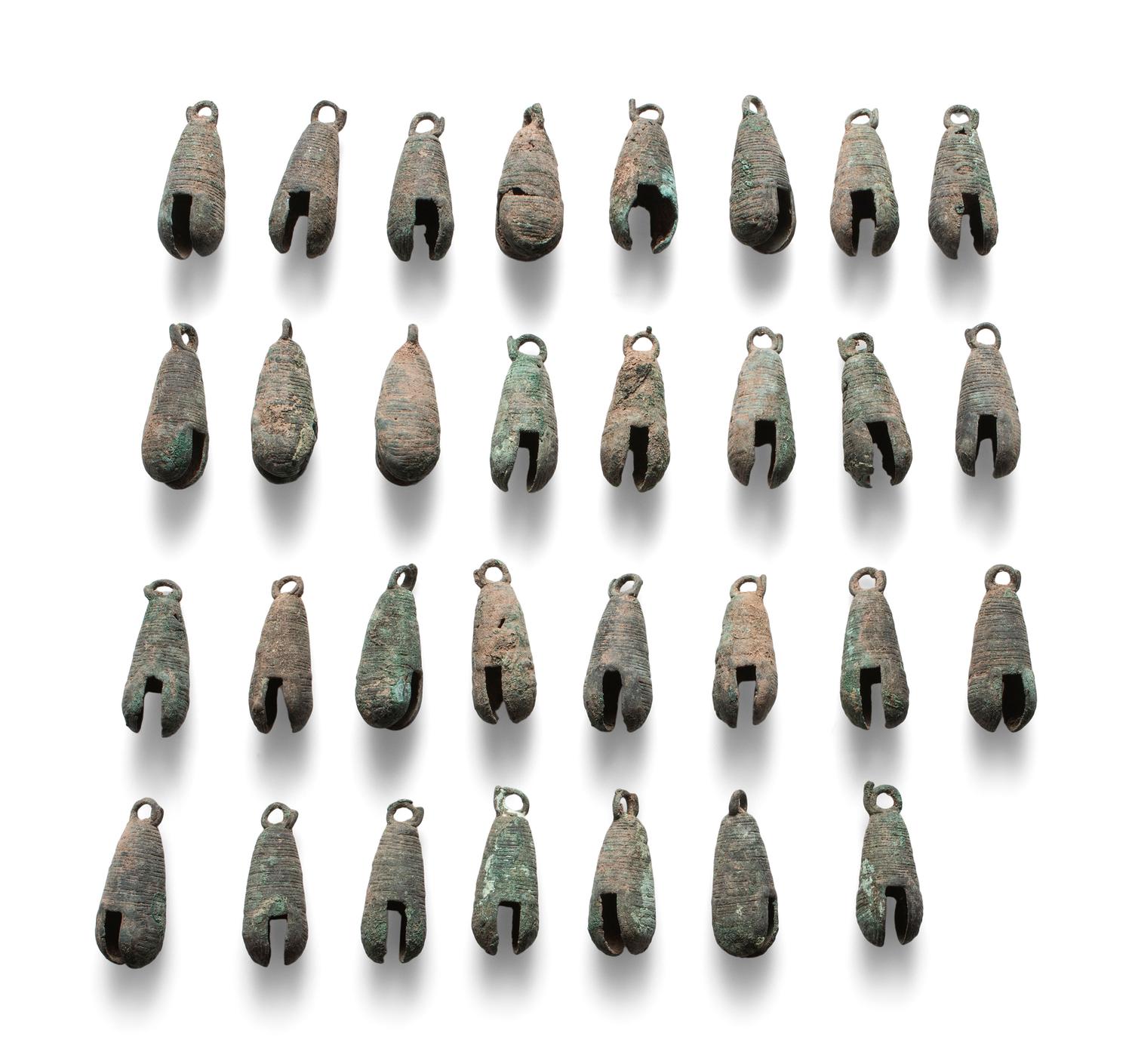 Frame of Hohokam Copper Bells, From the Collection of Forrest Fenn