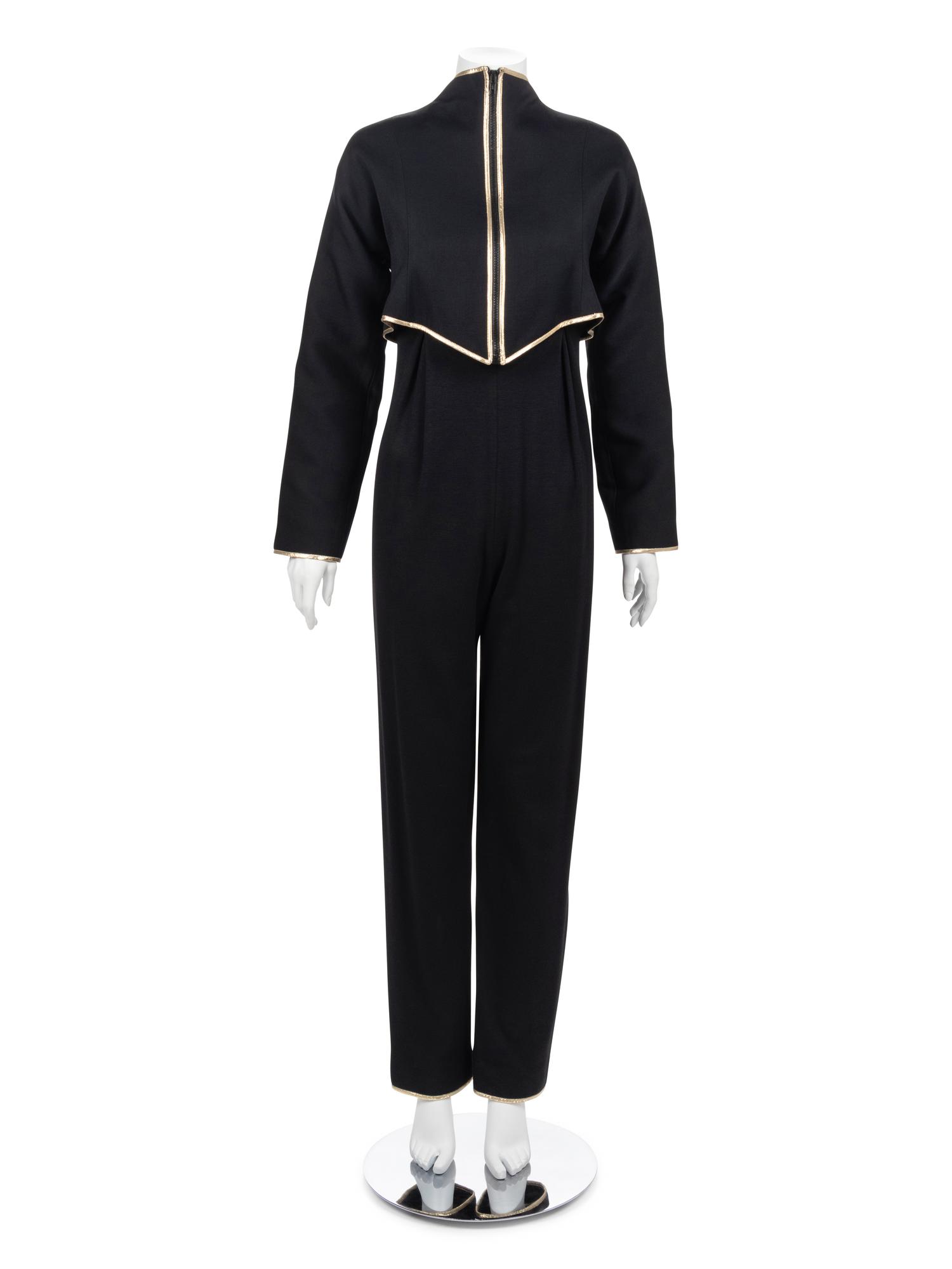 Geoffrey Beene Jumpsuit with Crop Jacket, Fall 1990