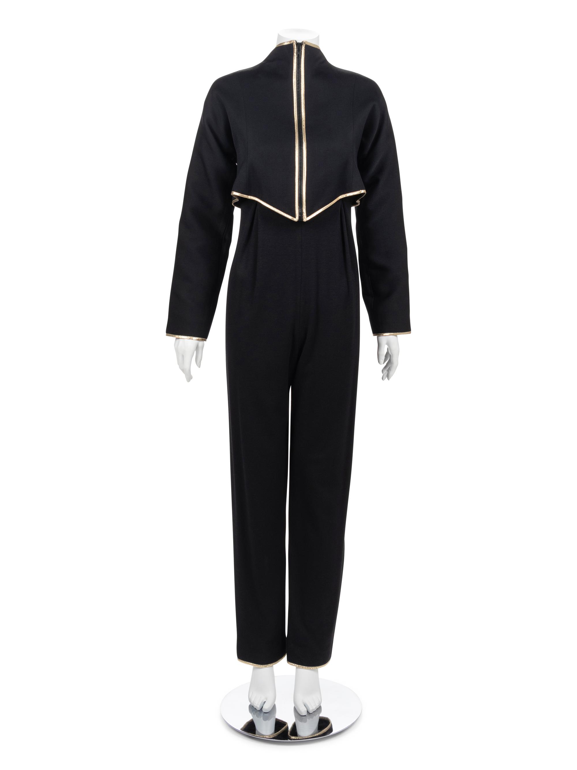 Geoffrey Beene Jumpsuit with Crop Jacket, Fall 1990