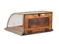 A Pair of Excelsior Show Case Works Metal Frame Countertop Display Cases