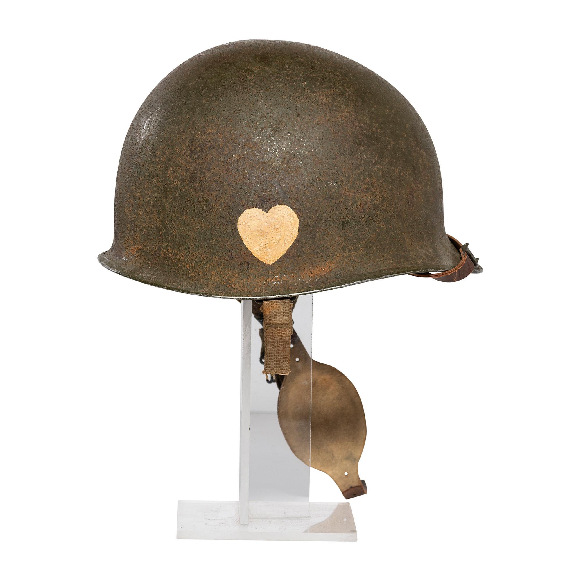 WWII Helmet Attributed to Paratrooper George Fatzer - 101st Airborne