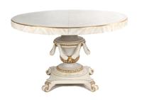 A Swedish Neoclassical Style Painted Center Table Height 30 x diameter 48 inches. — 20TH CENTURY