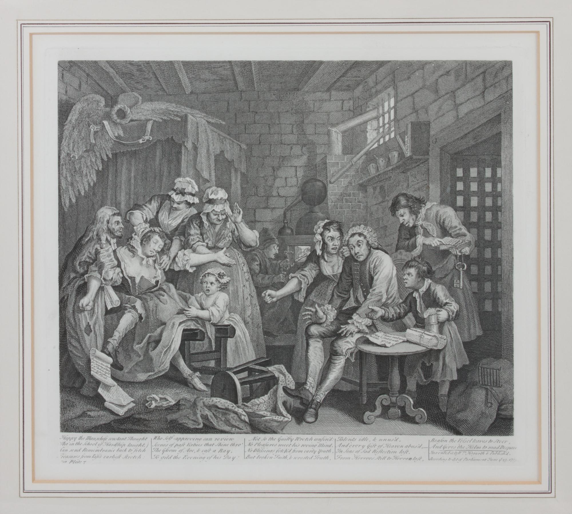 William Hogarth, (British, 1697-1764), The Rake's Progress (plates 1-8)