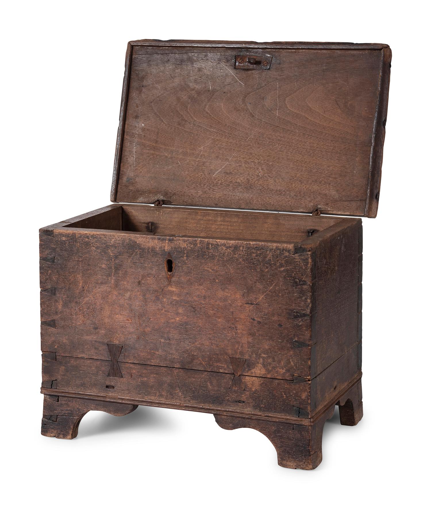 A Federal Painted Pine Blanket Chest