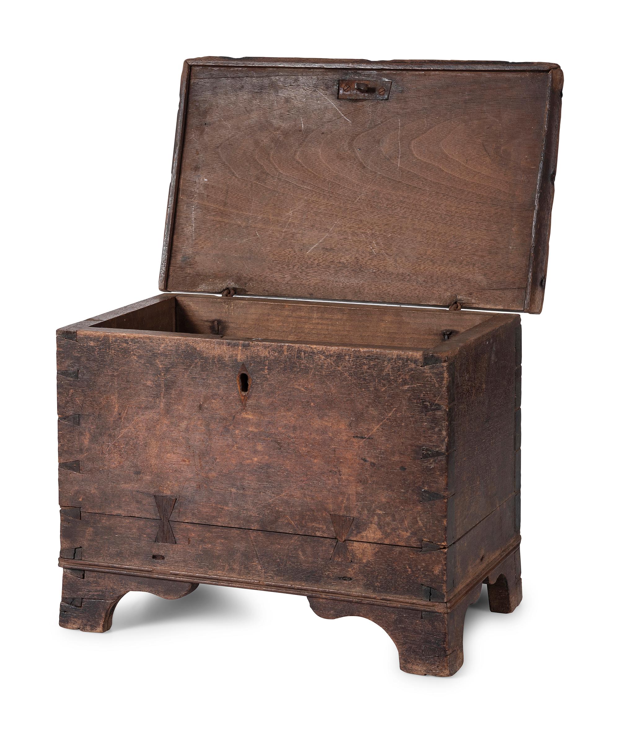 A Federal Painted Pine Blanket Chest