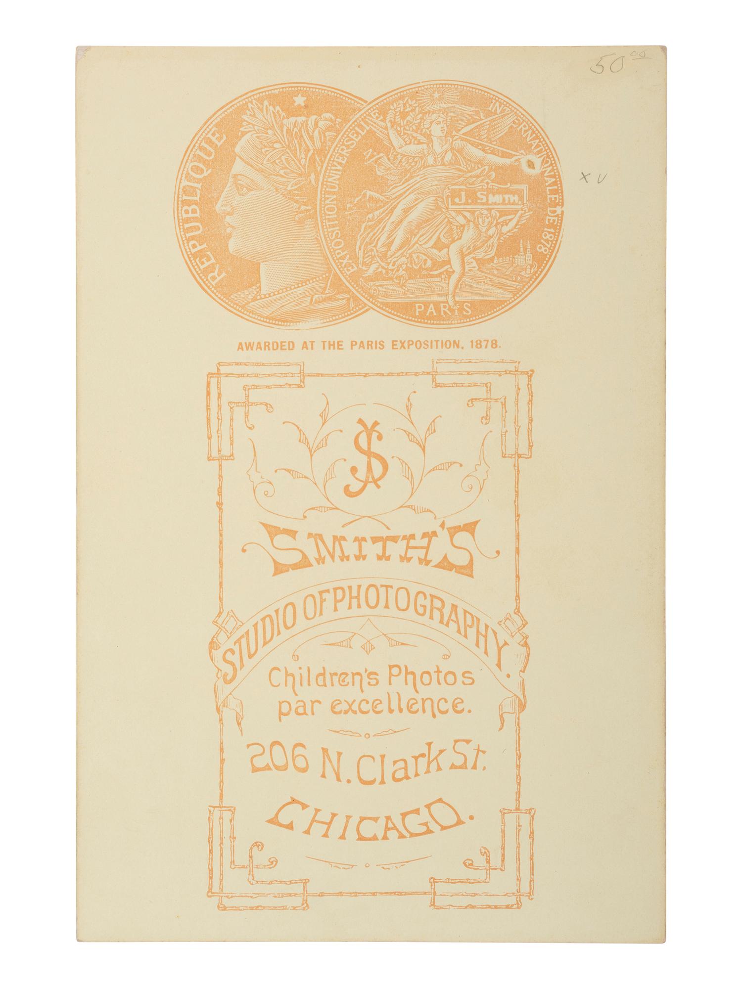 [EARLY PHOTOGRAPHY]. 4 promotional cabinet cards featuring portraits of children.