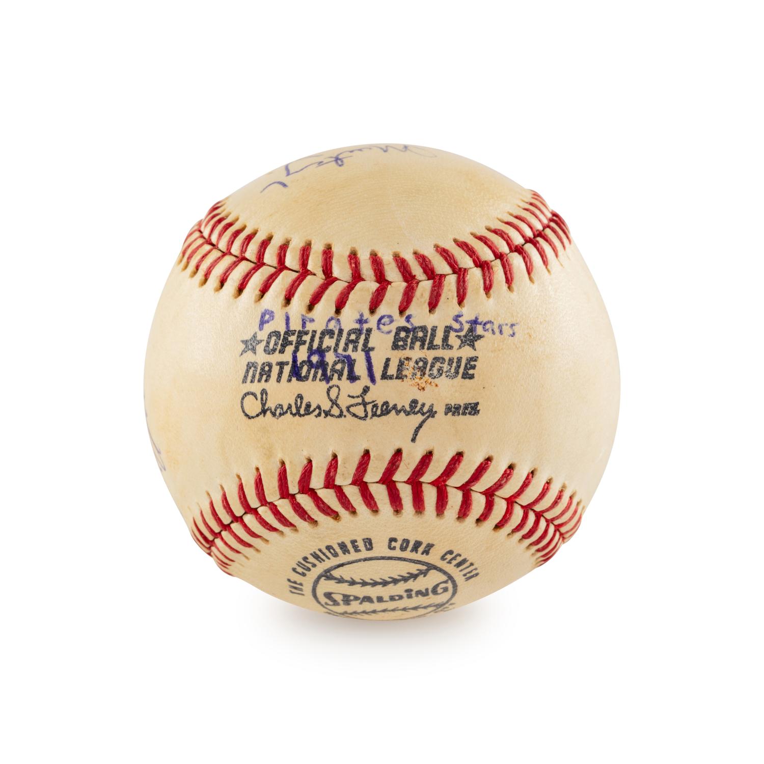 A Multi Signed Pittsburgh Pirates Greats Autograph Baseball Featuring Roberto Clemente (Beckett Authentication Services)