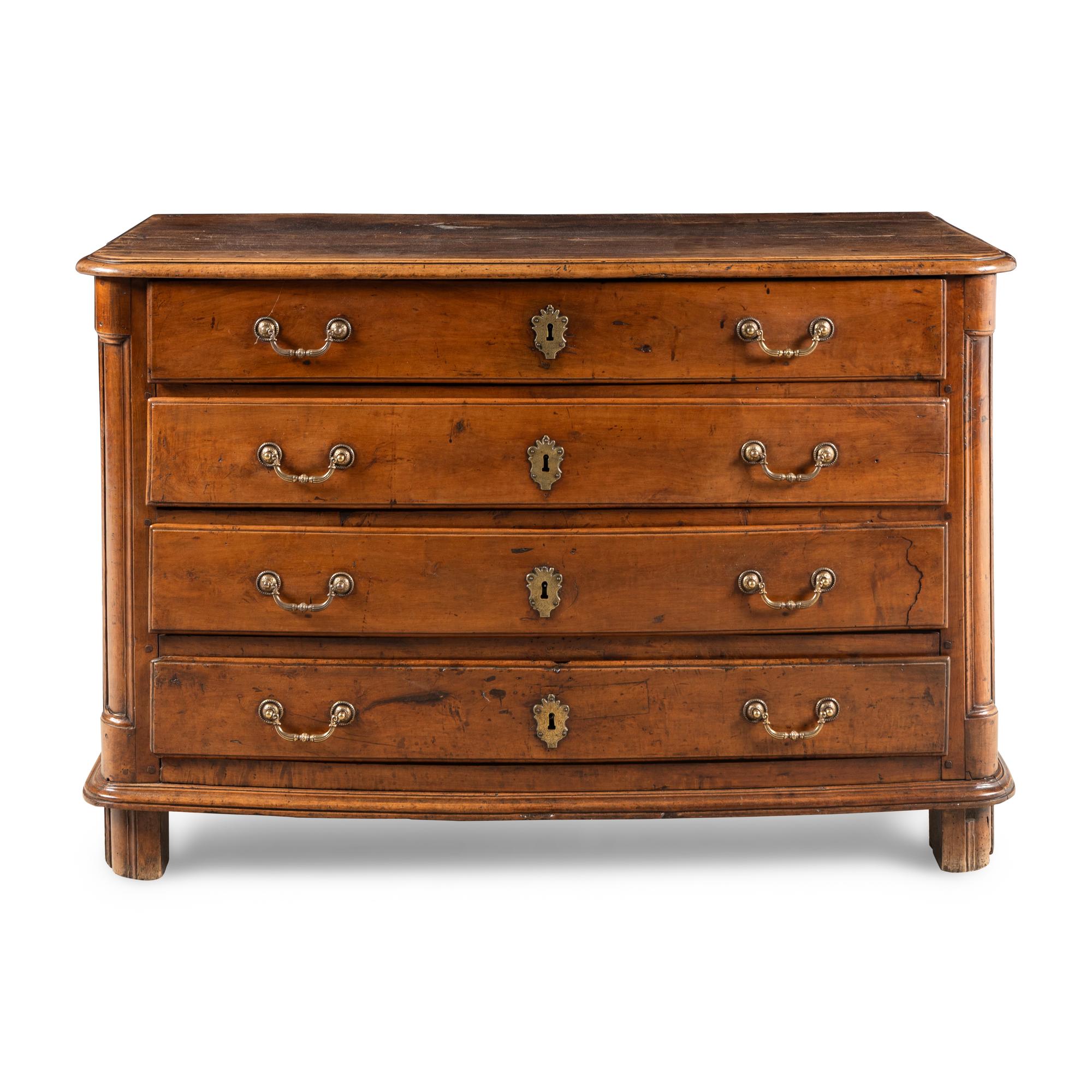 A French Provincial Walnut Chest of Drawers