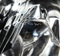 A Group of Six Steuben Molded Glass Animal Figures