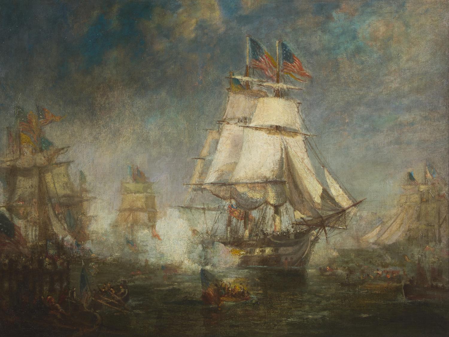 Attributed to Walter Franklin Lansil (1846 - 1925), Return of the Constitution