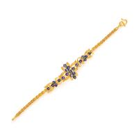 Sapphire and Yellow Gold Bracelet