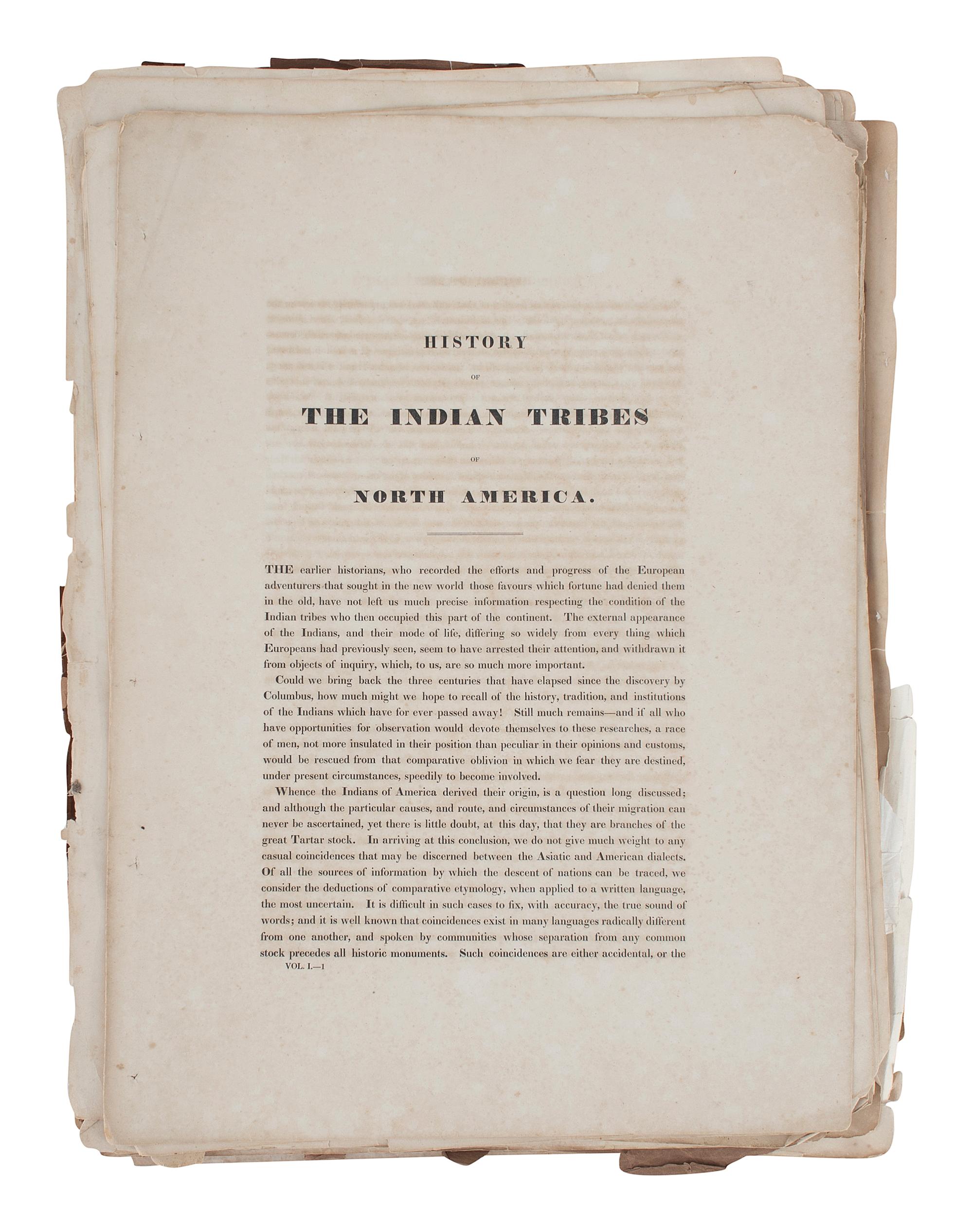 McKENNEY, Thomas and James HALL. History of the Indian Tribes of North America