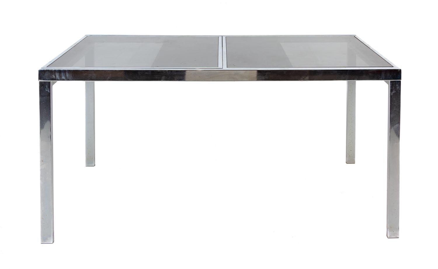 A Chrome Extension Dining Table — SECOND HALF 20TH CENTURY