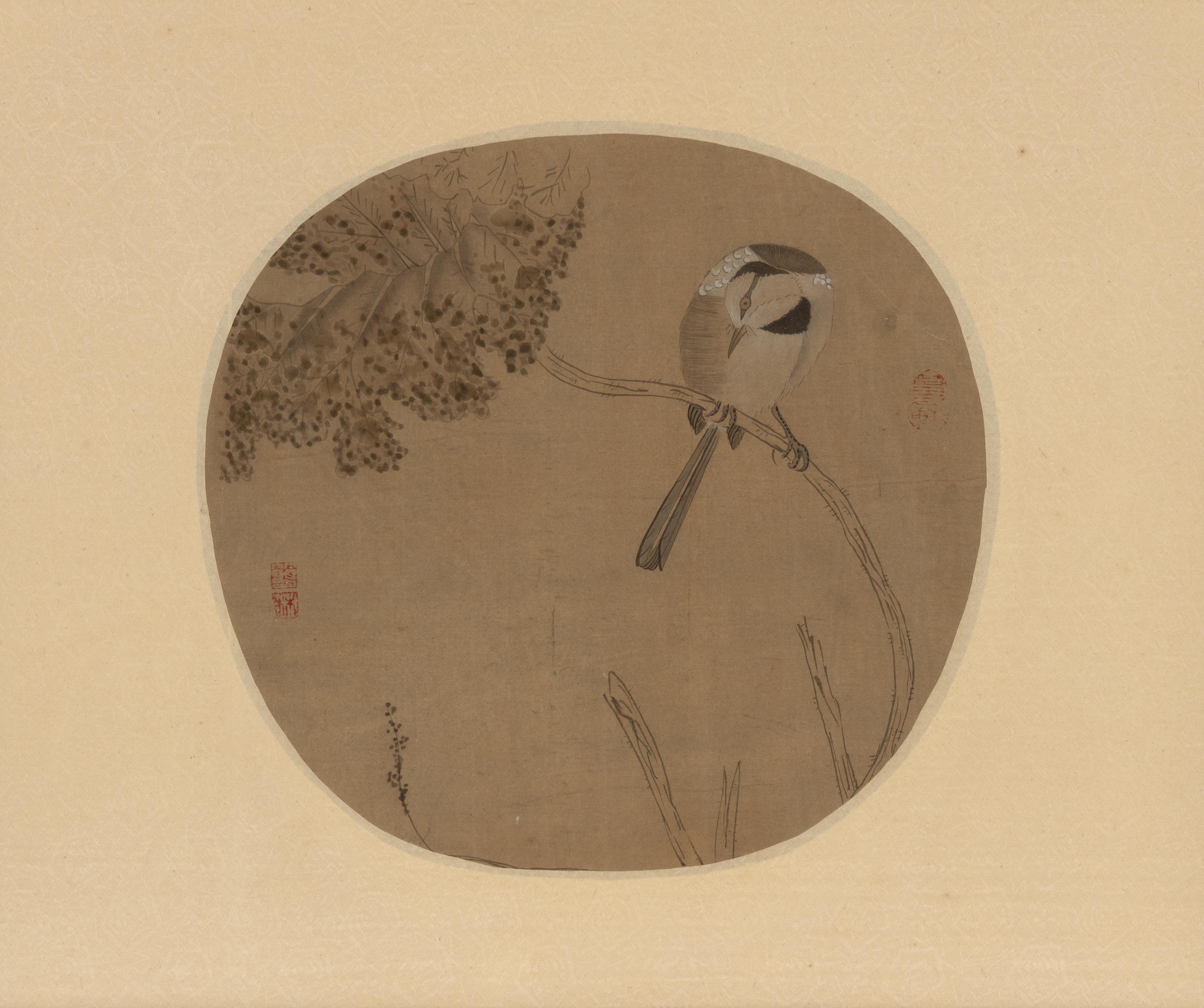 A Group of Chinese Ink on Silk Paintings and Books, 20th Century — 近代 絹本水墨花鳥鏡框兩幅及冊頁書兩種