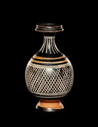 An Apulian Gnathian-Ware Lattice Pattern Bottle
