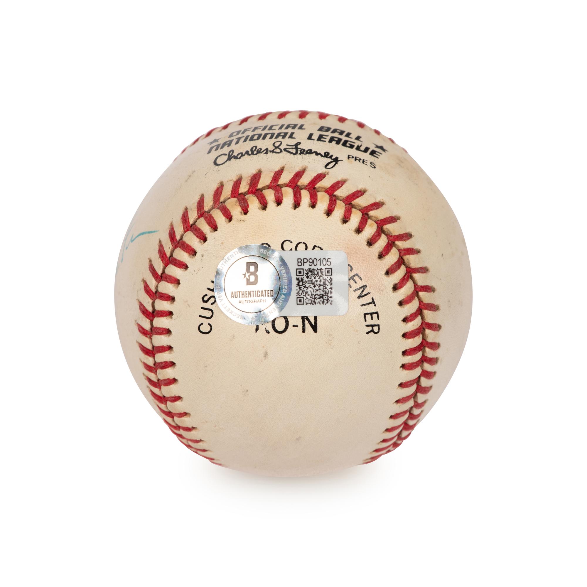 A Jimmy Carter Single Signed Autograph Baseball (Beckett Authentication Services)