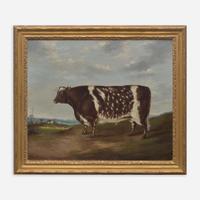 British School (19th Century) Prize Ayrshire Cow, Facing Left