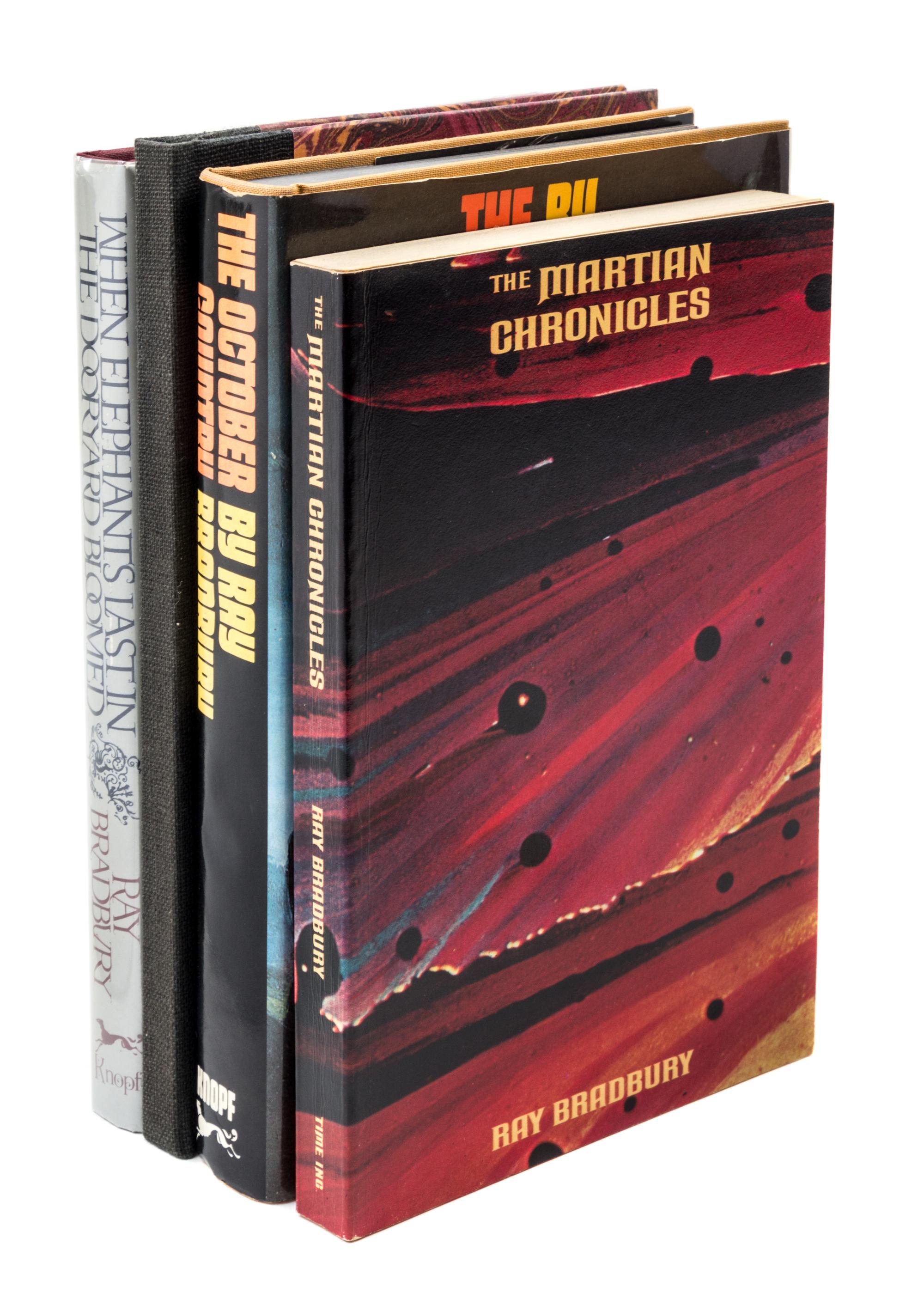 BRADBURY, RAY. 4 works, signed.