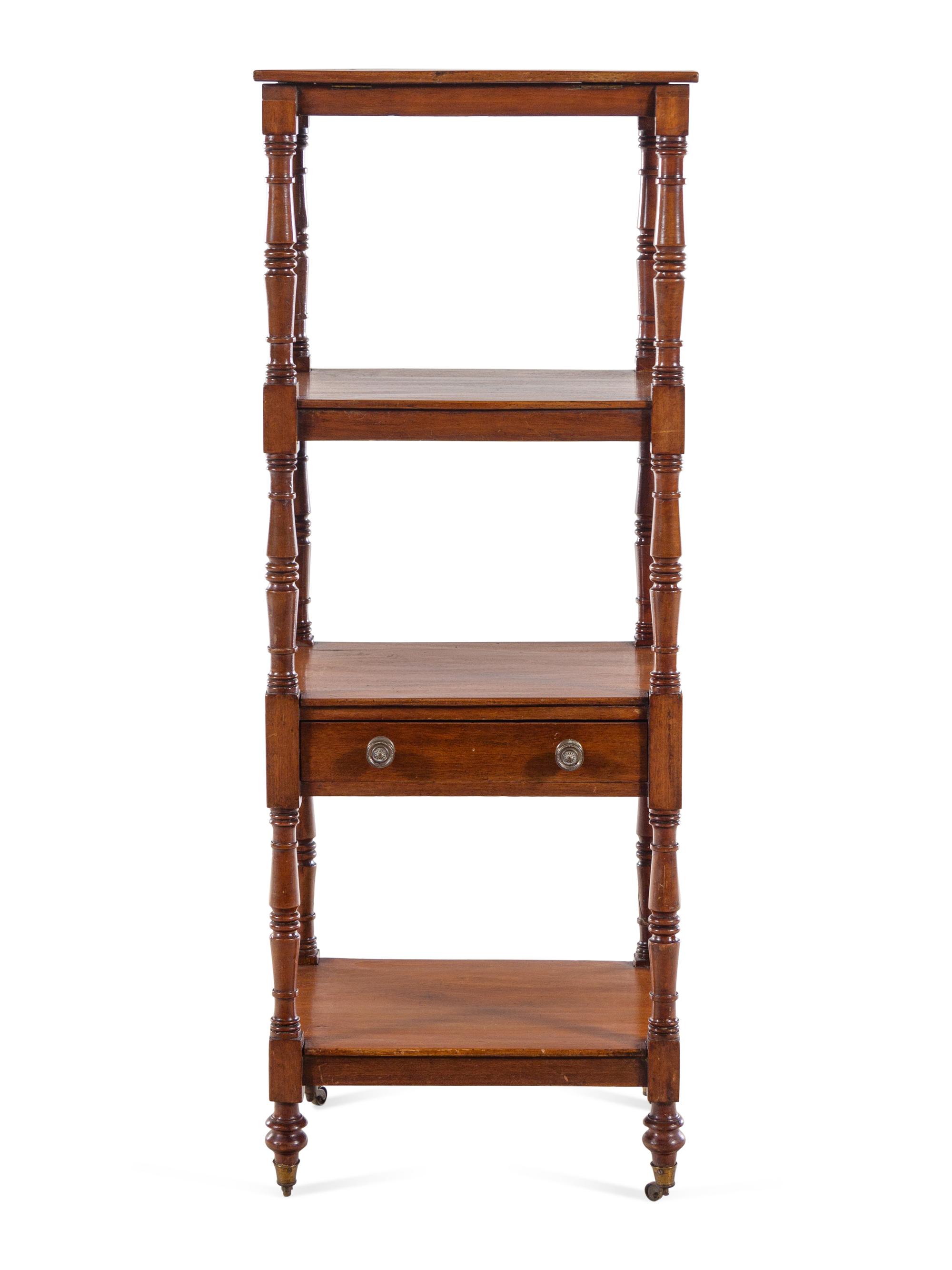 A Regency Style Mahogany Library Stand With Lectern