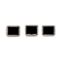 WHITE GOLD AND ONYX SET