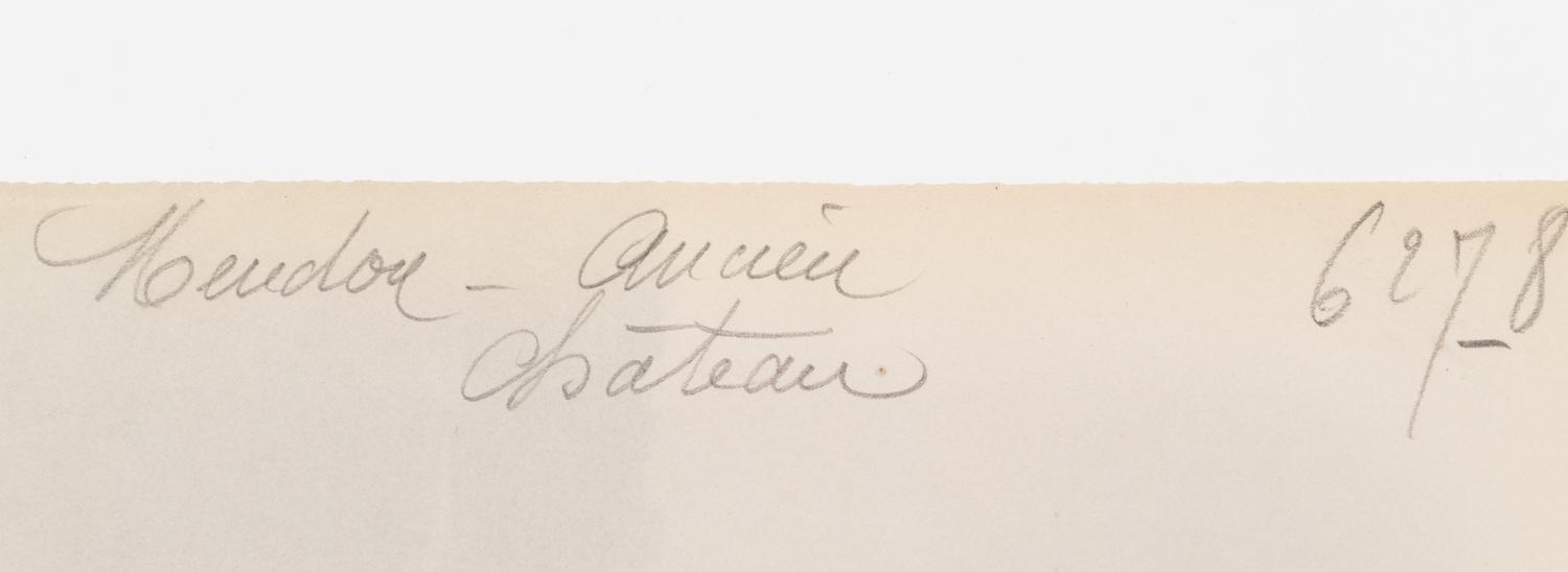 A group of four photographs ( Tuileries - Coureuse par Coustou, 1907; Grand Trianon / Le Buffet , 1902; Meudon - ancien château , 1902; Parc de Sceaux , 1925)