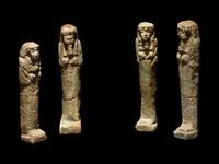 Four Egyptian Faience Ushabtis