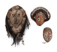 Three Oceanic Rattan Tumban Masks