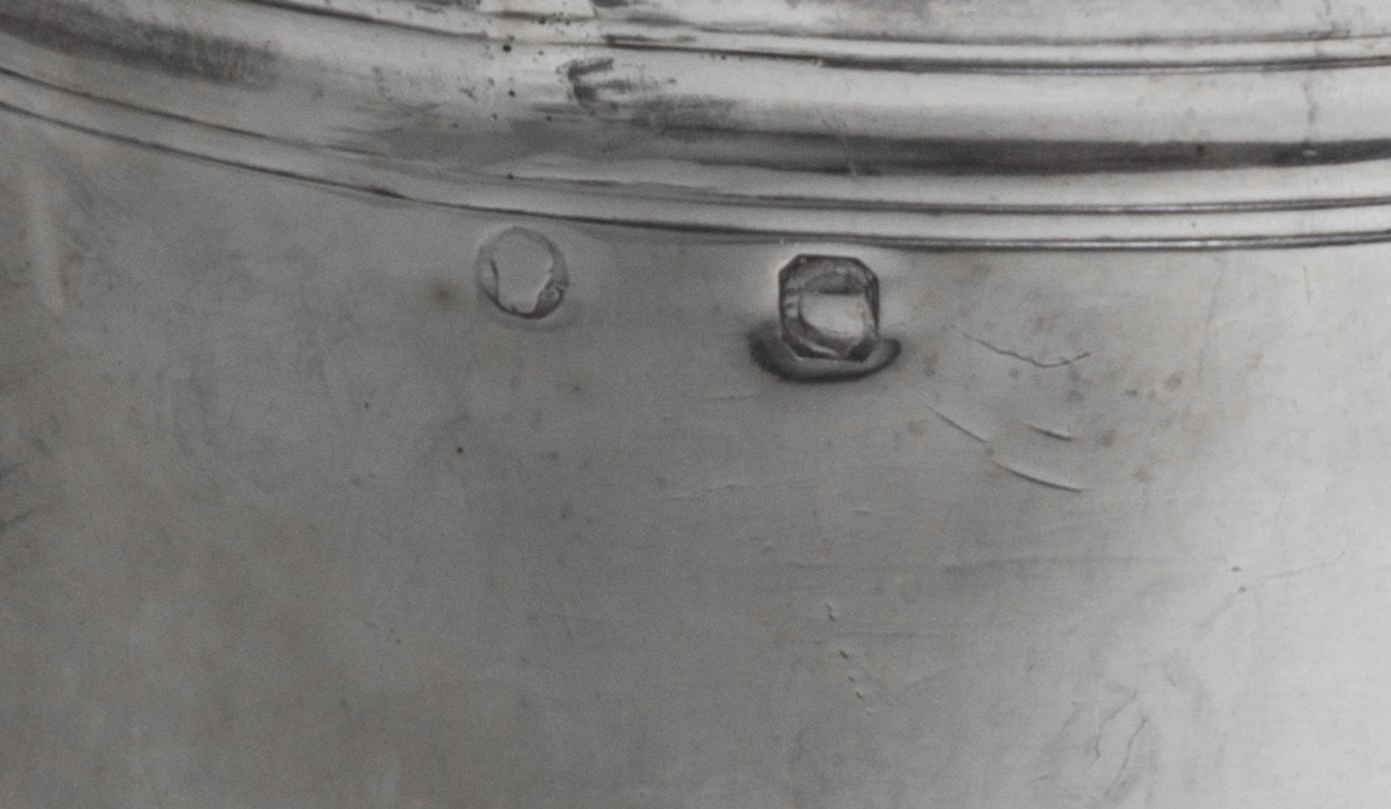 An American Silver Beaker, S. Kirk & Son, Balimore, MD, 19th/20th Century, tapered cylindrical form, with applied reeded rim.