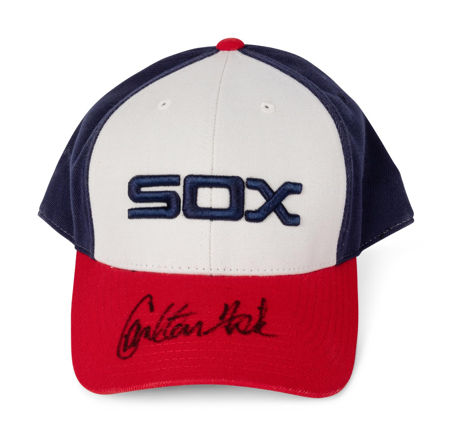 A Group of Carlton Fisk Signed Autograph Chicago White Sox Items (Beckett Authentication Services BAS Certified),
