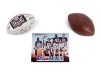 A Group of Three Signed Football Items Including Derrick Thomas and Lawrence Taylor