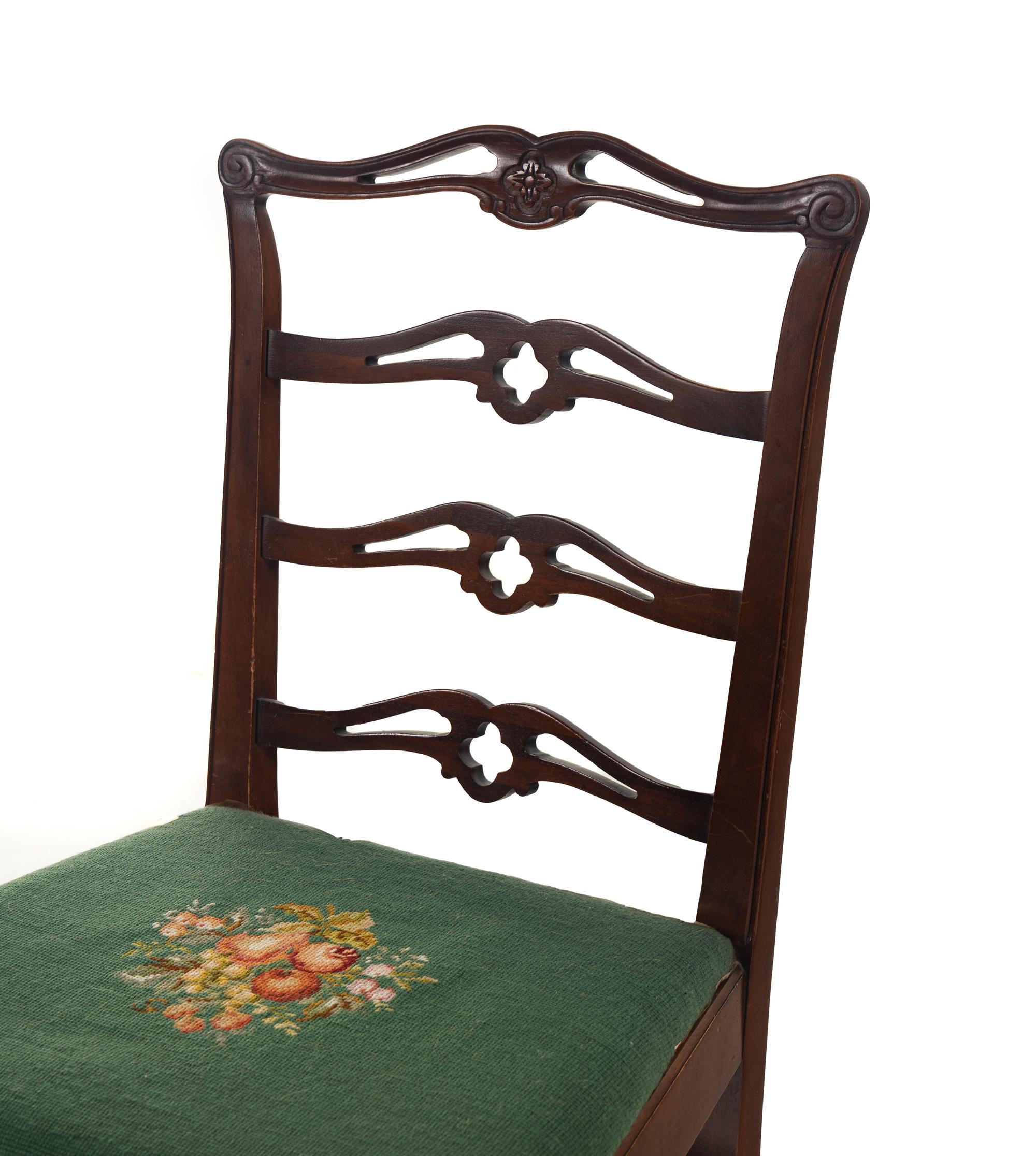 A Set of Six George III Style Mahogany Dining Chairs
