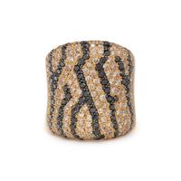 DIAMOND AND BLACK DIAMOND RING