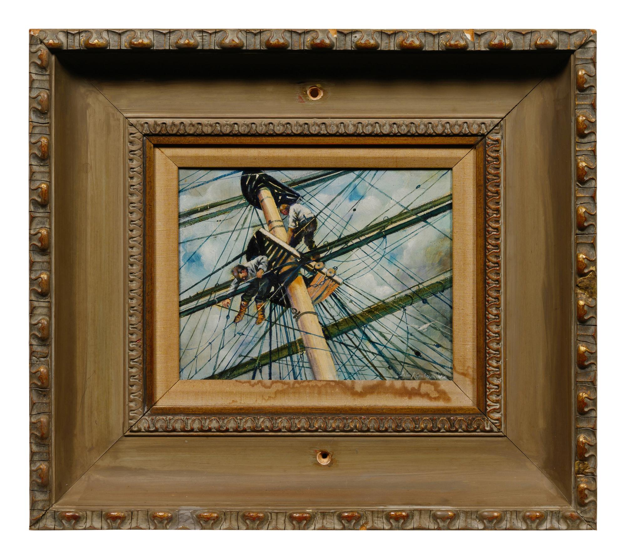 Man Aloft in the Rigging