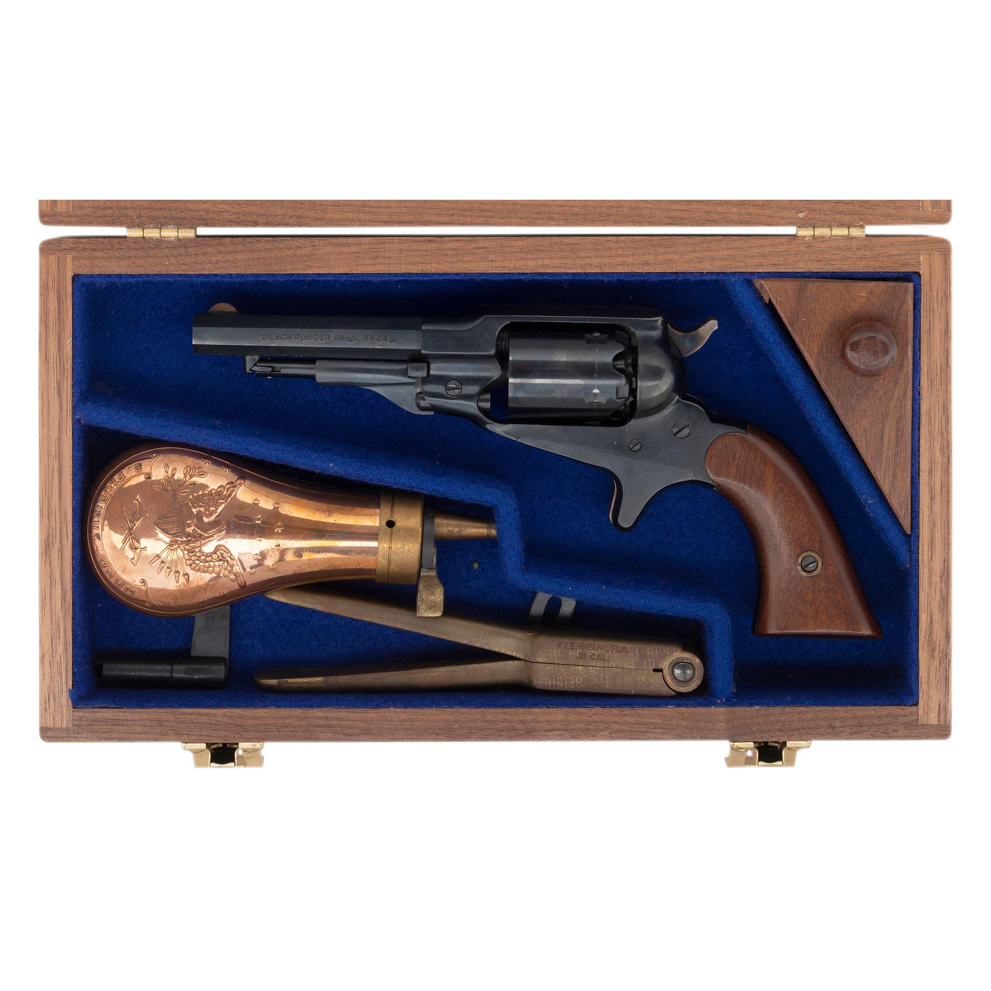 Cased Replica Remington New Model Pocket Percussion Revolver