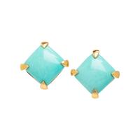 VALENTIN MAGRO, TURQUOISE AND YELLOW GOLD EARRINGS