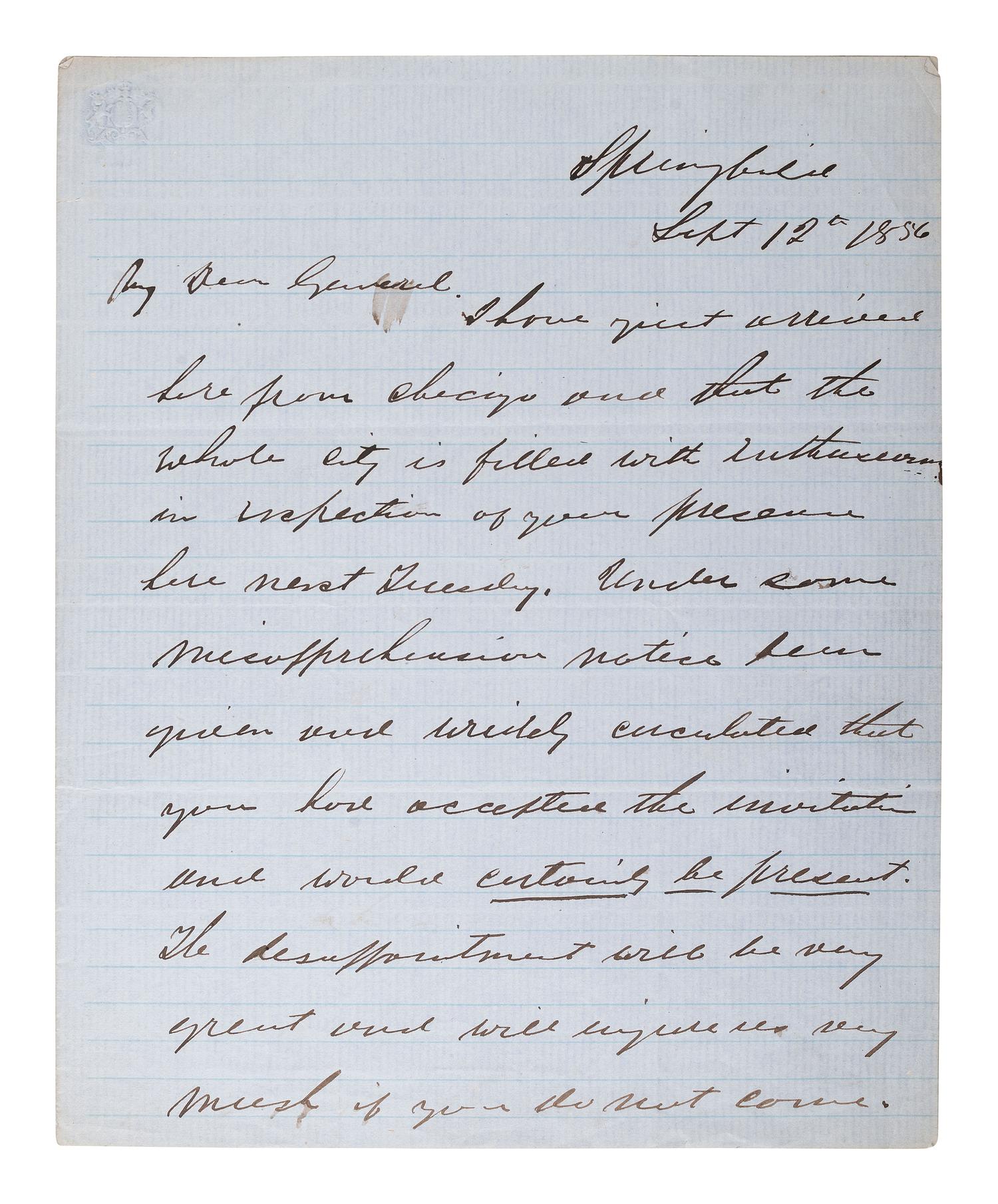 [LINCOLN, Abraham (1809-1865)]. Autographs of Lincoln friends and associates, including:
