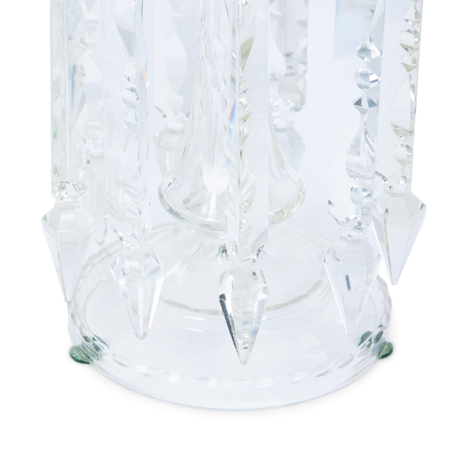 Two Pairs of Cut Glass Girandoles — 19TH CENTURY