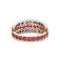RUBY AND DIAMOND FLIP RING
