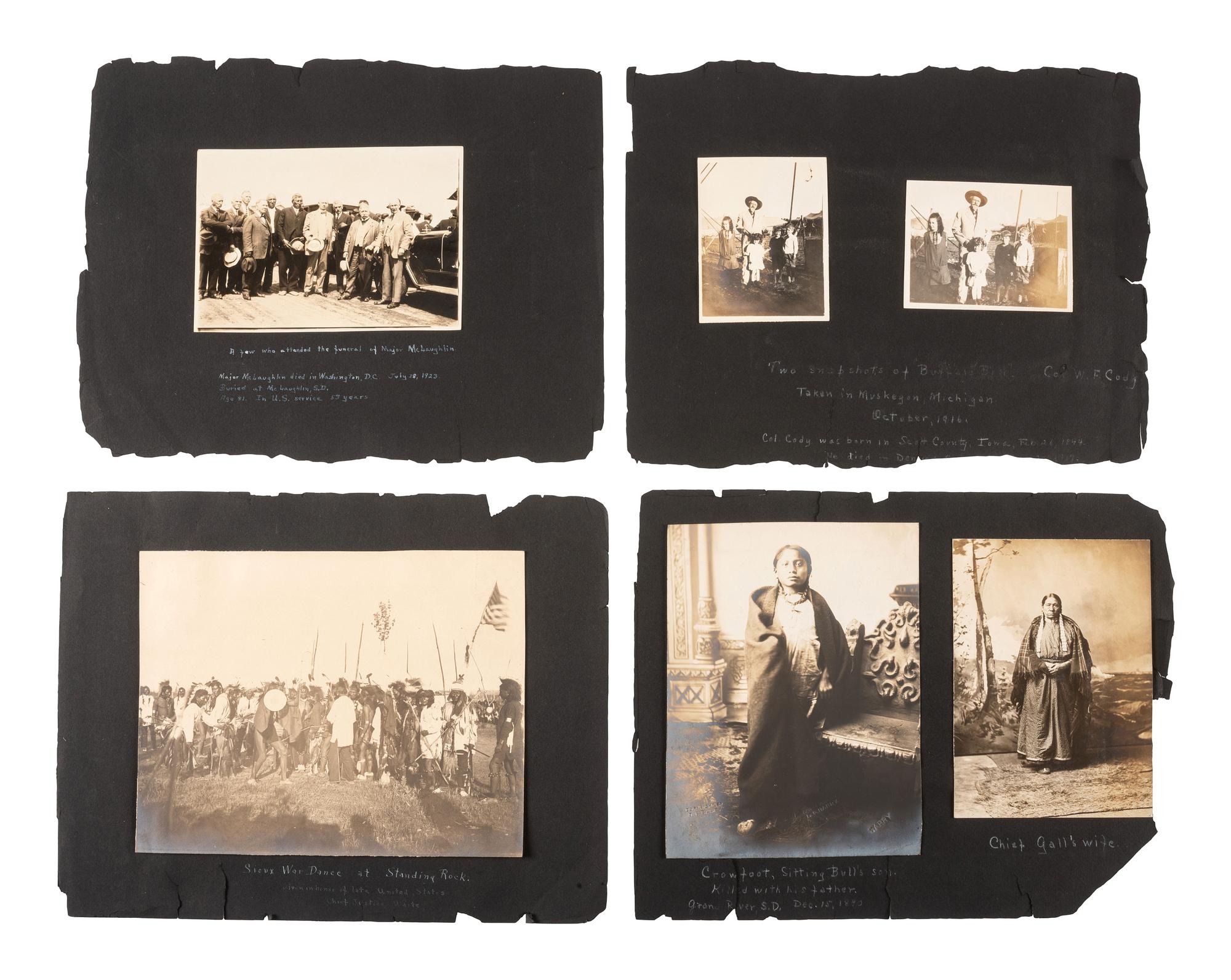 [NATIVE AMERICANS]. BARRY, David F. (1854-1934), photographer. A collection of 51 photographs of Native American subjects, George Armstrong Custer, and personalities and places associated with the Battle of Little Bighorn.