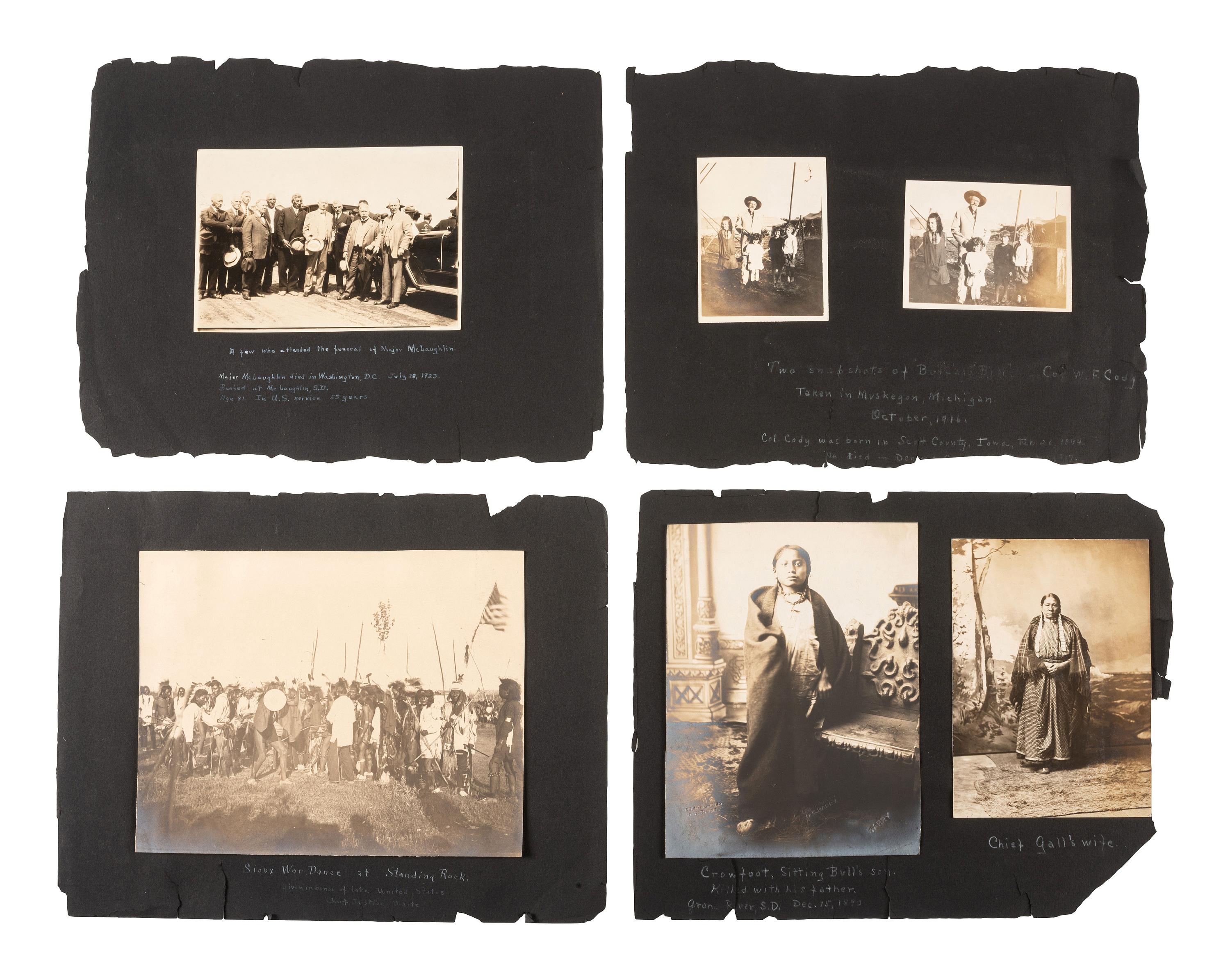[NATIVE AMERICANS]. BARRY, David F. (1854-1934), photographer. A collection of 51 photographs of Native American subjects, George Armstrong Custer, and personalities and places associated with the Battle of Little Bighorn.