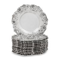A Set of Eleven American Silver Bread Plates
