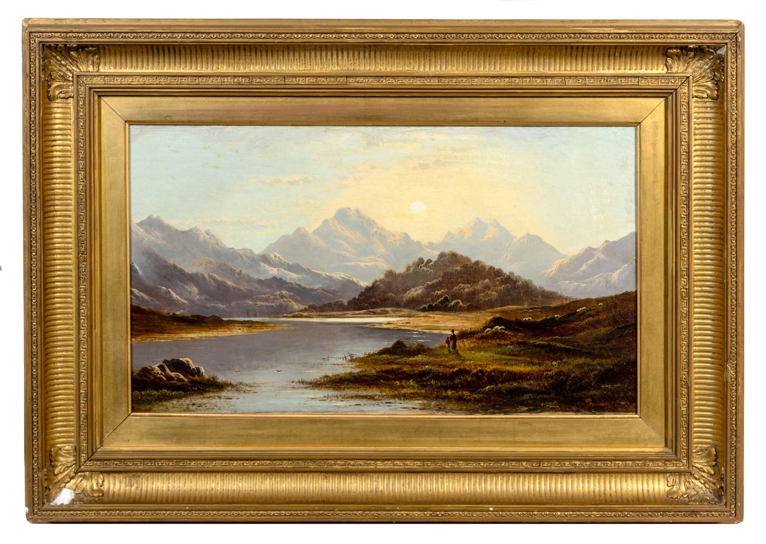 Charles Leslie, (British, 1839-1886), Mountainous Landscapes, 1878 (two works)