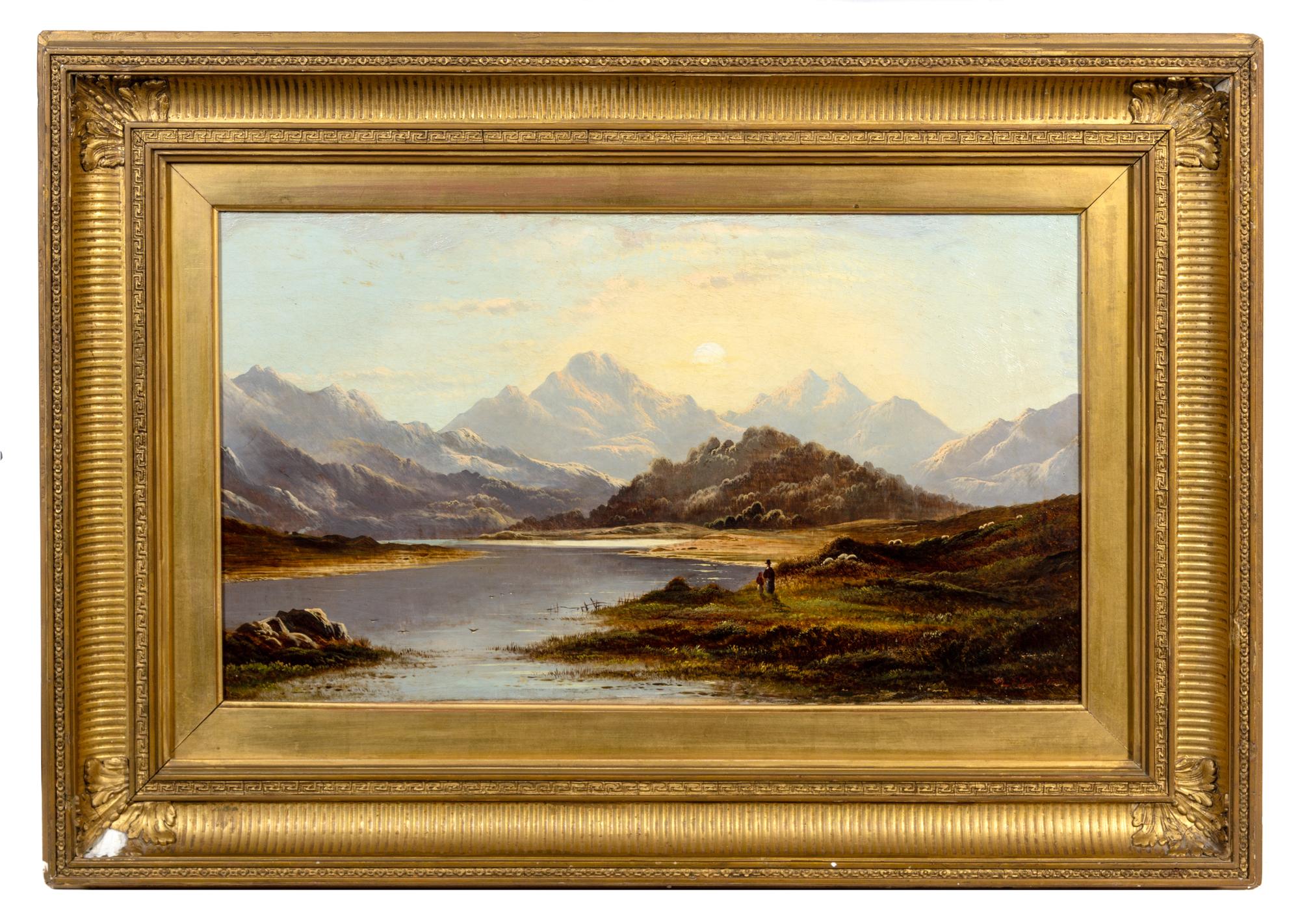 Charles Leslie, (British, 1839-1886), Mountainous Landscapes, 1878 (two works)