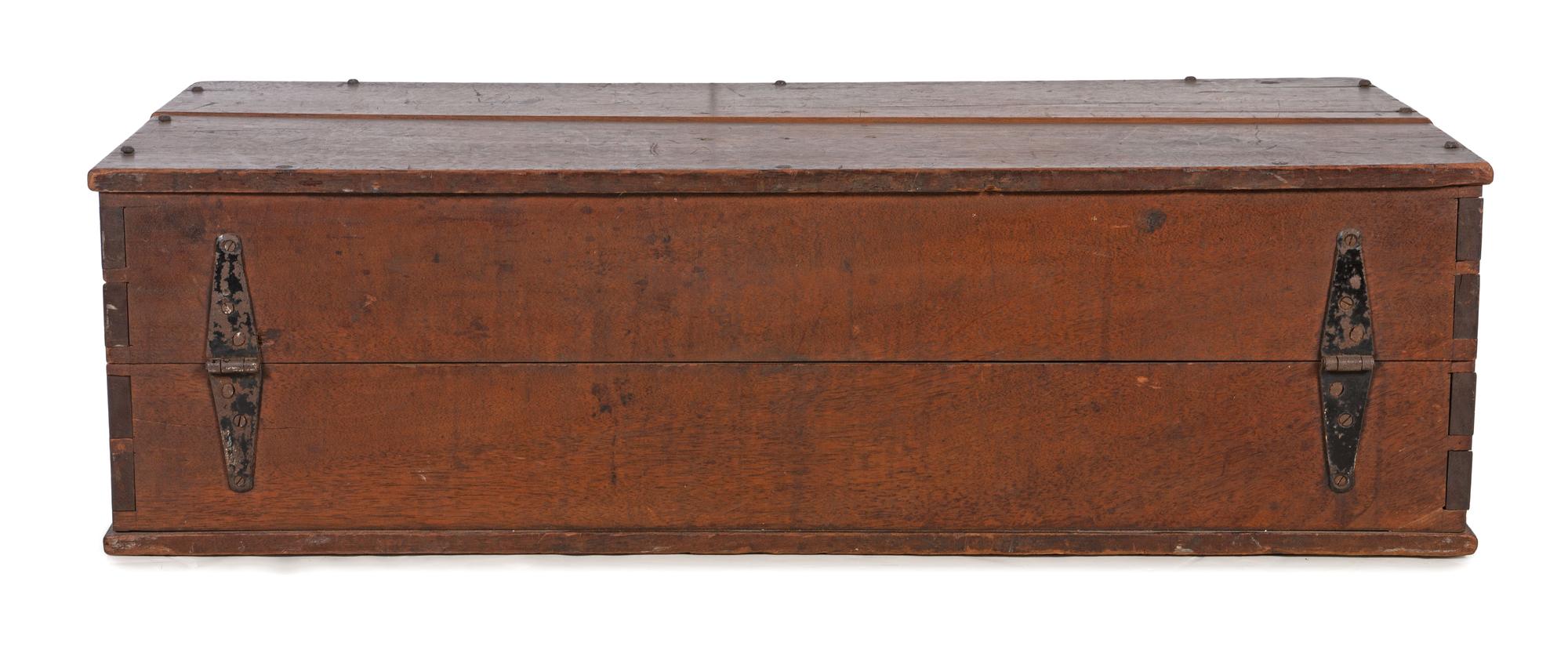 [CIVIL WAR - EQUIPMENT] Camp desk identified to Co. C, 77th New York State Volunteers