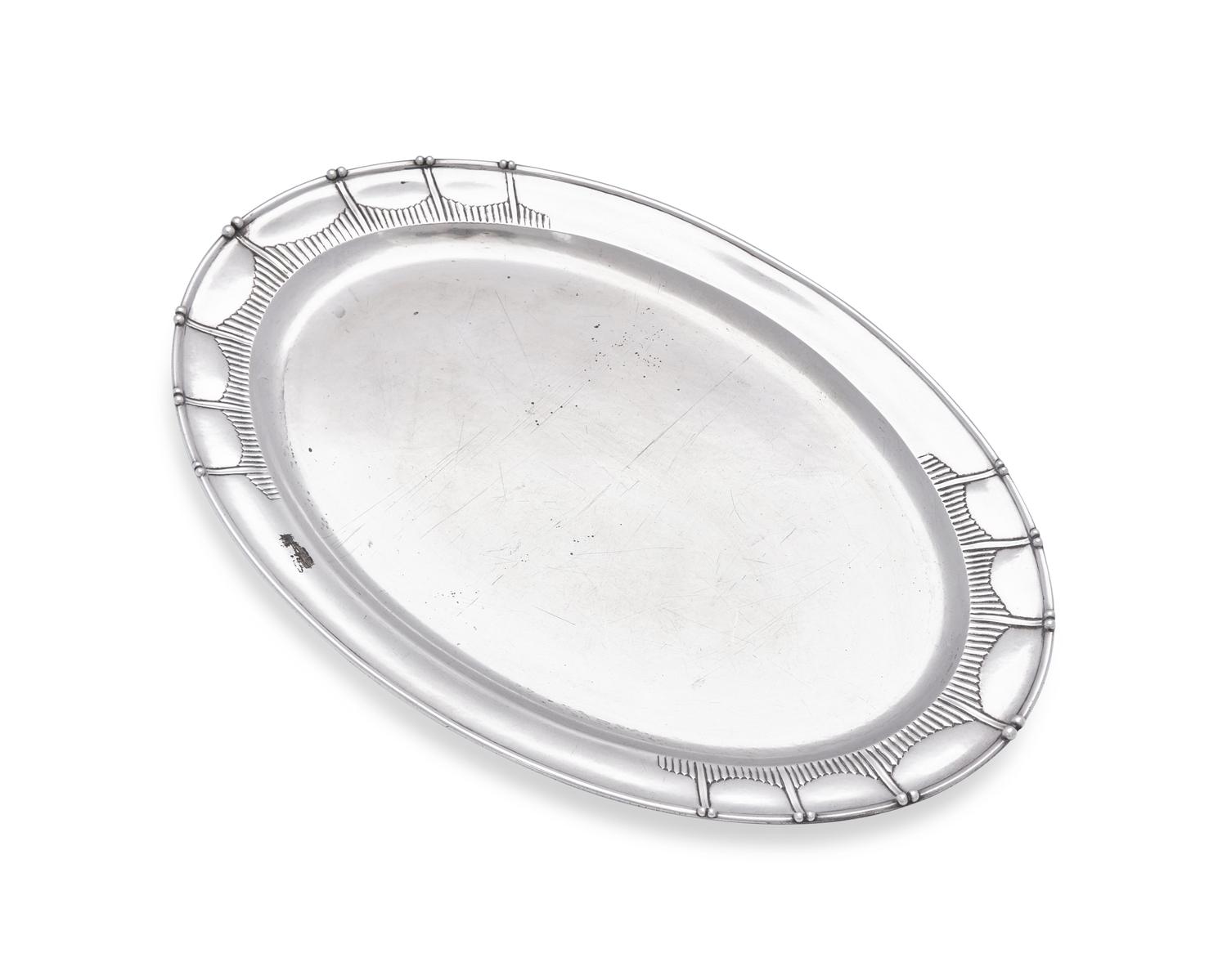 A Johan Rohde Designed Georg Jensen Silver Tray