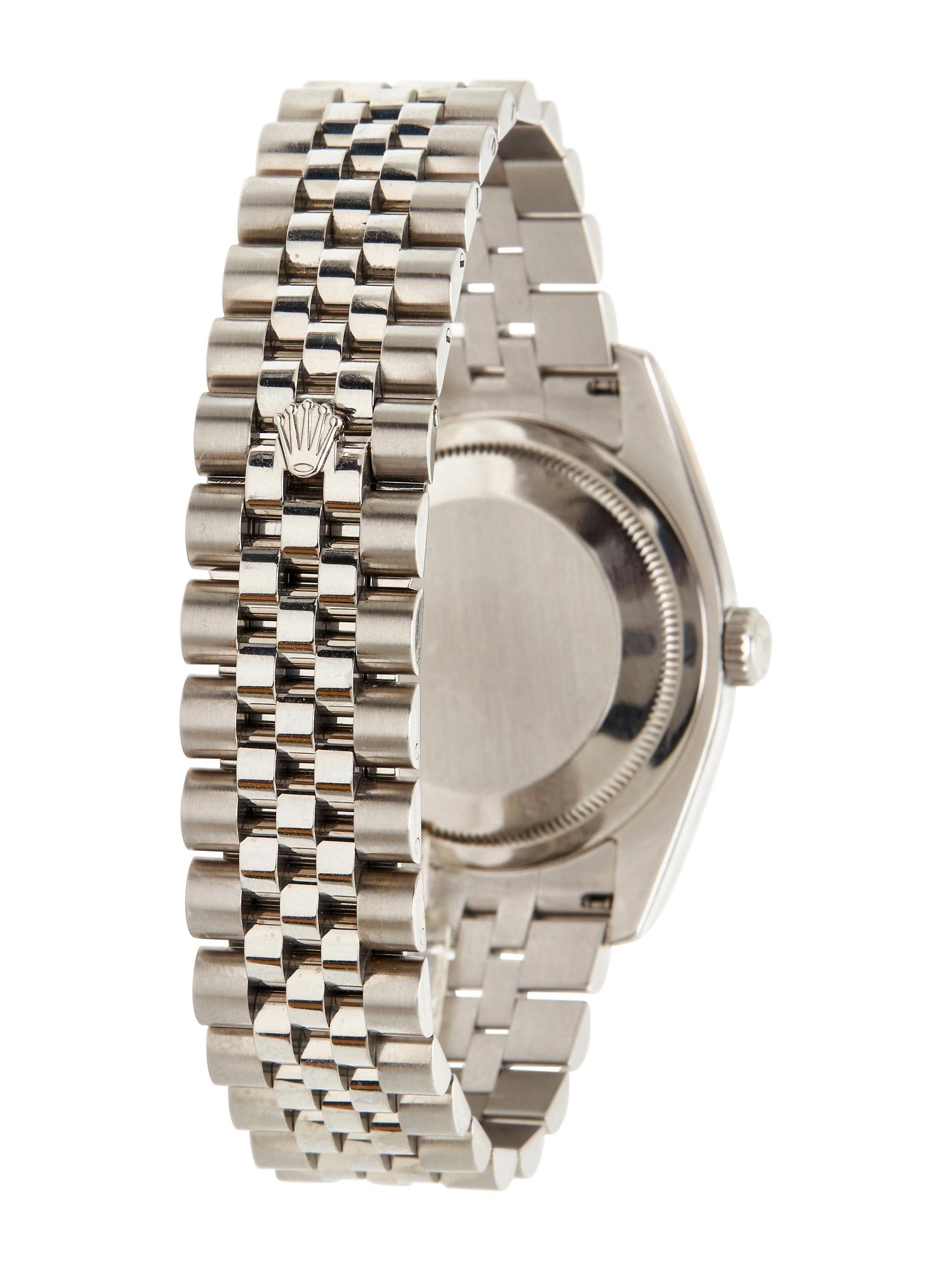 ROLEX, REF. 116234 STAINLESS STEEL AND WHITE GOLD 'OYSTER PERPETUAL DATEJUST' WATCH