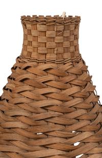A Set of Four French Rattan Pendant Fixtures